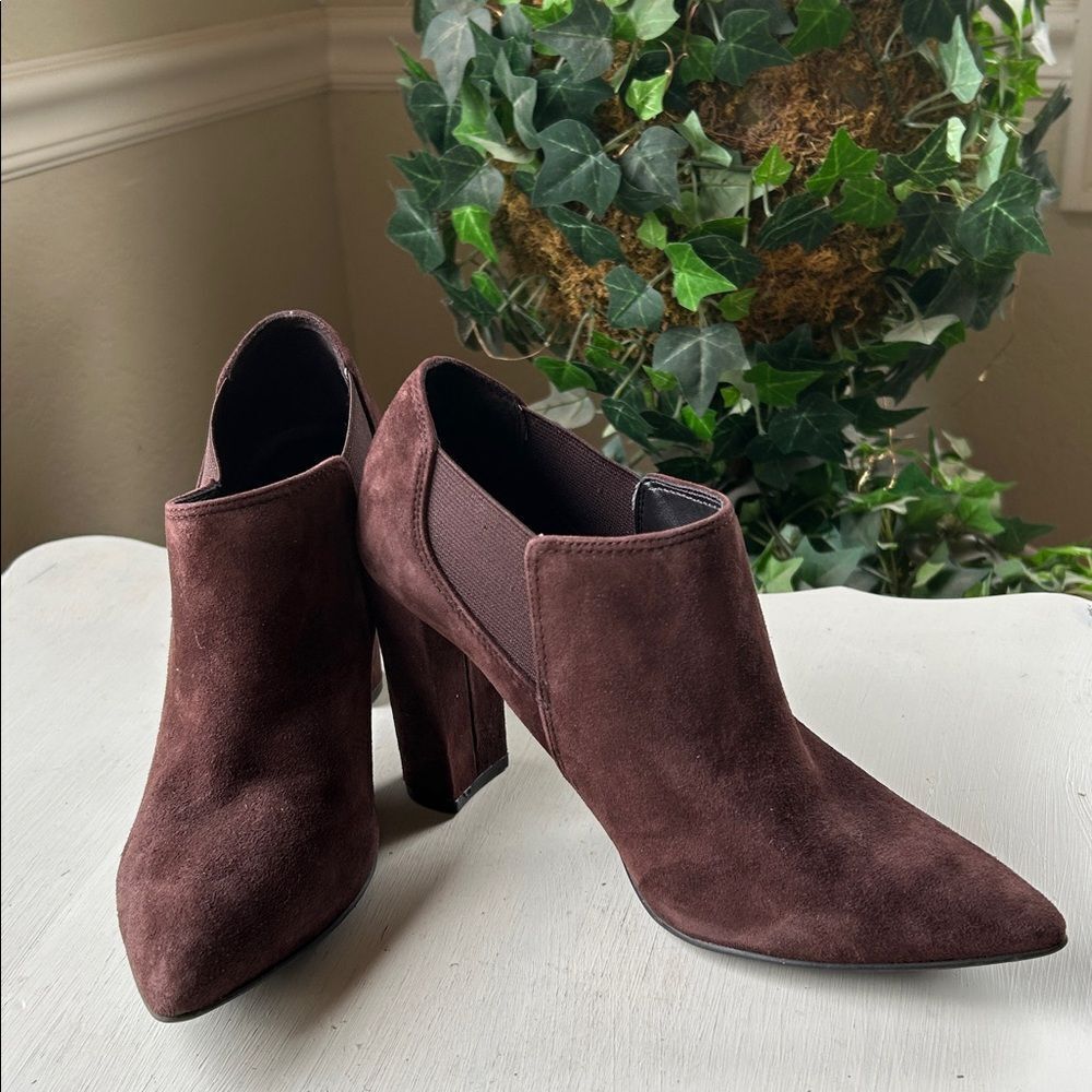 Marc Fisher Mfhydra Brown Suede Women's Shoes Women’s 6.5M